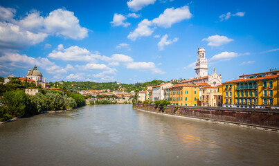 Church of San Giorgio in Braida, in the famous ancient town of Verona, Italy
