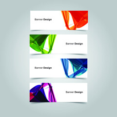 Fototapeta premium Vector Abstract banner web template