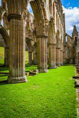 Ruins of the ancient Riveaulx Abbey, Yorkshire, United Kingdom © hardyuno