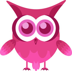 Búho rosa