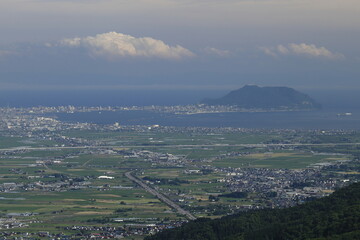 北斗市きじひき高原からの函館山