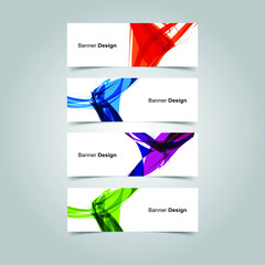 Fototapeta premium Vector Abstract banner web template