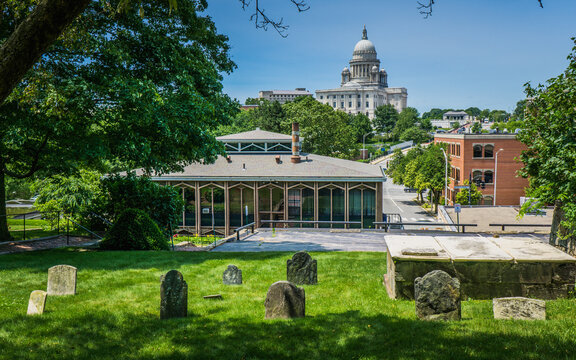 View on Rhode Island State Capitol from College Hill