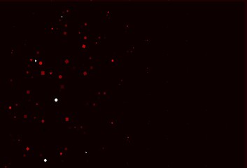 Light Red vector template with crystals, circles, squares.