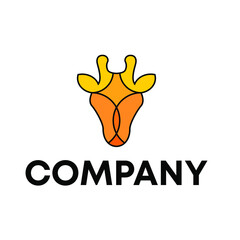 Obraz premium giraffe logo