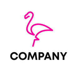 Fototapeta premium flamingo logo