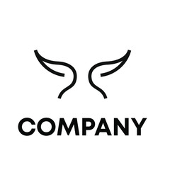 Obraz premium whale tail logo