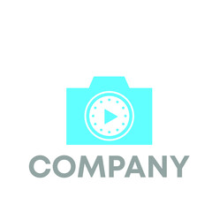 camera play button logo