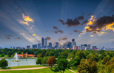 Denver , Colorado skyline