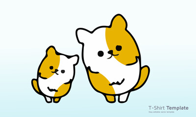 Big dog love his small dog t-shirt design, Dog t shirt Vector Graphics to download