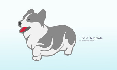 A fat dog t-shirt design, Dog t shirt Vector Graphics to download