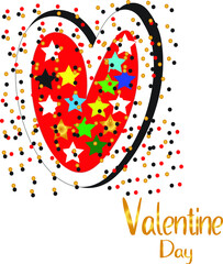 VALENTINES DAY LOVE HEART WITH T SHIRT DESIGN