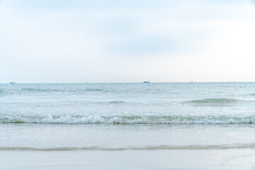 Sea and sand in Silver Beach, Beihai City, Guangxi Province, China