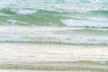 Sea and sand in Silver Beach, Beihai City, Guangxi Province, China