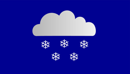 Weather - Snowfall. Vector illustration