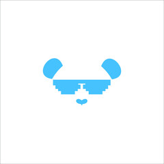 logo dog icon templet vector