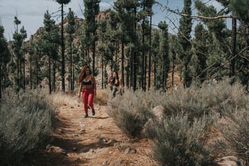 Fototapeta premium Friends Explore Nature Outdoors Concept
