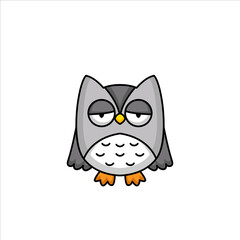 Cute owl with adorable pose