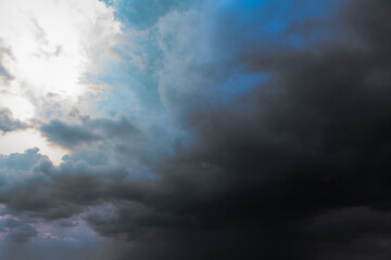 Fototapeta na wymiar Nimbus grey background . Dark clouds in the sky 