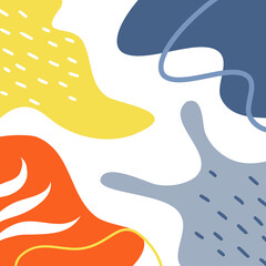 colorful memphis style design background vector