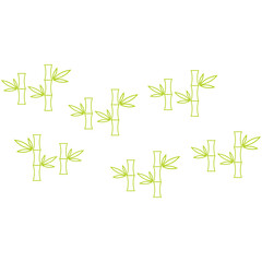 Bamboo icon ,leaf nature icon illustration