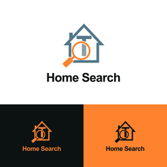Letter T for house, home, apartment, and real estate finder search icon logo vector template design
