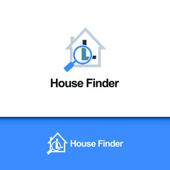 Letter L for house, home, apartment, and real estate finder search icon logo vector template design