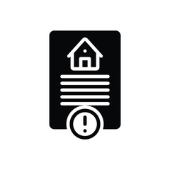 Black solid icon for risk