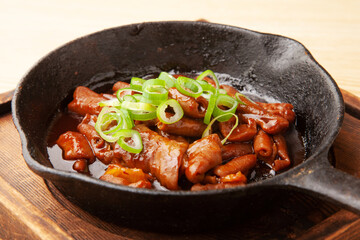 もつの味噌焼き