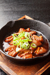 もつの味噌焼き