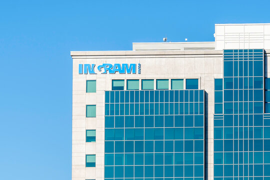 Mississauga, Ontario, Canada - June 7, 2019: Ingram Micro Canada in Mississauga, Ontario, Canada. Ingram Micro is the world's largest distributor of computer and technology products. 