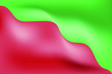 Red green vector illustration moving like watercolor