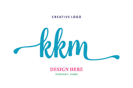 KKM lettering logo is simple, easy to understand and authoritative