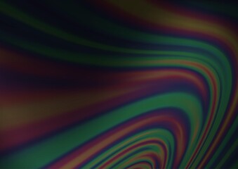 Dark Silver, Gray vector background with bent lines.