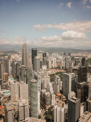 city skyline in Malaysia