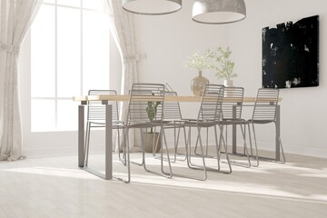 Modern interior design. 3D illustration