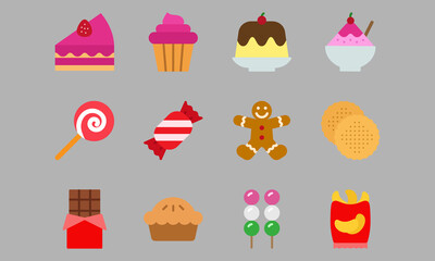 Set of Food Icons Flat Style Vol 2. Enjoy this set for your project.
