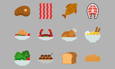 Set of Food Icons Flat Style Vol 3. Enjoy this set for your project.