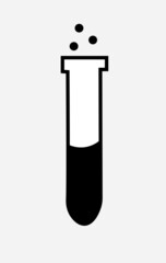 Test tube. Vector illustration