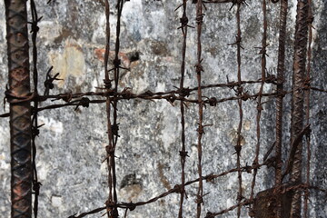 Barbed Wire Door at Phu Tuong Prison, Con Dao Island, Vietnam