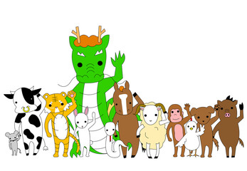 十二支のイラスト