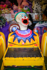 Photo of a laughing clown face