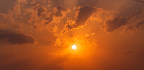 orange yellow twilight sky during sunset