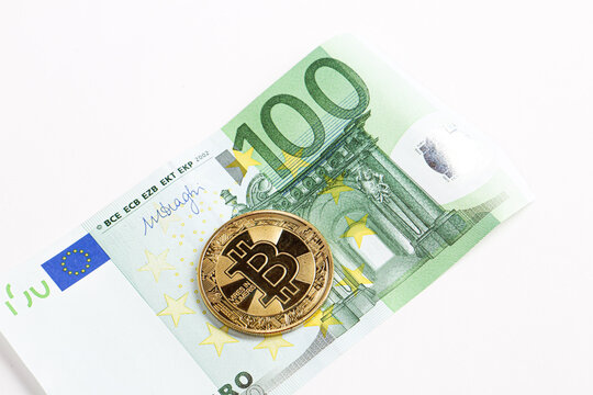 Premium Photo  Multi euro dolar cash, different type of new generation  banknotes, bitcoin