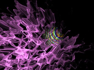 Imaginatory fractal background Image