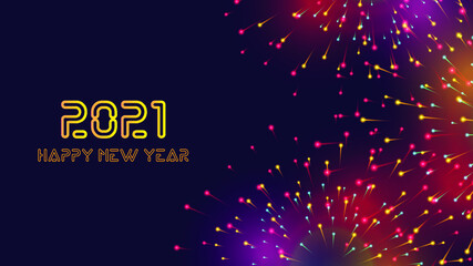 Happy New Year 2021 Banner design
