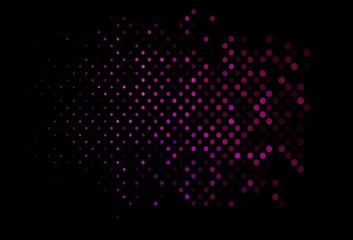 Obraz na płótnie Canvas Dark Purple vector texture with disks.