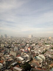 aerial view of the city