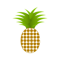Pineapple Fruit Icon Design Illustration