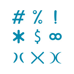 Symbol Alphabet Icon Design Illustration